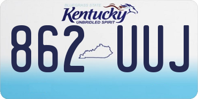 KY license plate 862UUJ