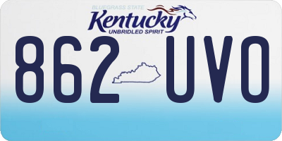 KY license plate 862UVO
