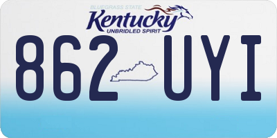 KY license plate 862UYI