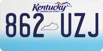 KY license plate 862UZJ