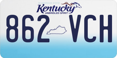 KY license plate 862VCH
