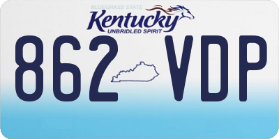 KY license plate 862VDP