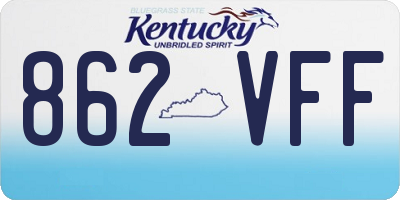 KY license plate 862VFF