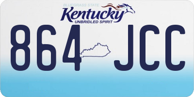 KY license plate 864JCC