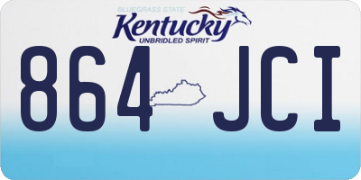 KY license plate 864JCI