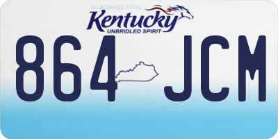 KY license plate 864JCM