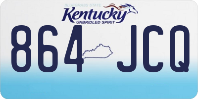 KY license plate 864JCQ