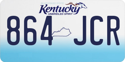 KY license plate 864JCR