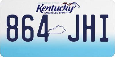 KY license plate 864JHI