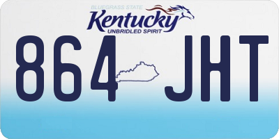 KY license plate 864JHT