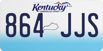 KY license plate 864JJS