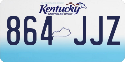 KY license plate 864JJZ