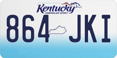 KY license plate 864JKI
