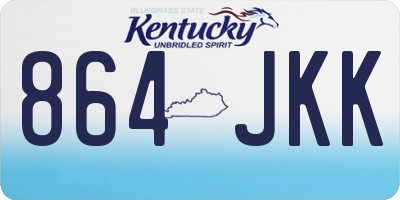 KY license plate 864JKK