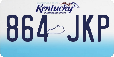 KY license plate 864JKP