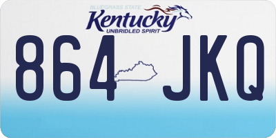 KY license plate 864JKQ
