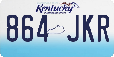 KY license plate 864JKR