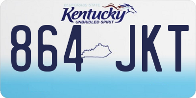 KY license plate 864JKT