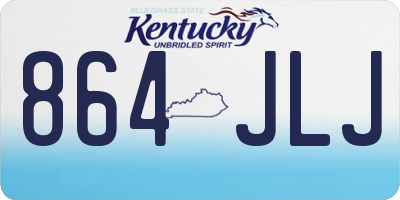 KY license plate 864JLJ