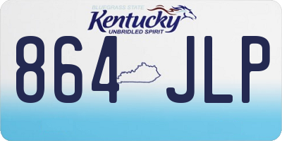 KY license plate 864JLP