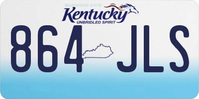 KY license plate 864JLS