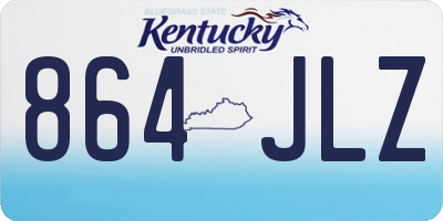 KY license plate 864JLZ