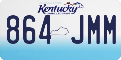 KY license plate 864JMM