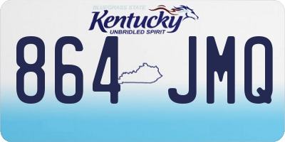 KY license plate 864JMQ