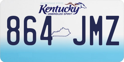 KY license plate 864JMZ