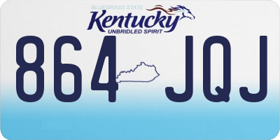 KY license plate 864JQJ