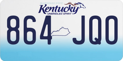 KY license plate 864JQO