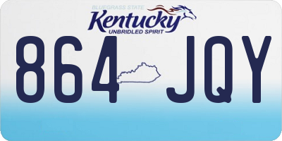 KY license plate 864JQY