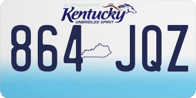 KY license plate 864JQZ