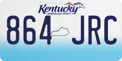 KY license plate 864JRC