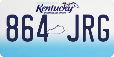 KY license plate 864JRG