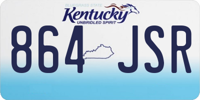 KY license plate 864JSR