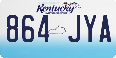 KY license plate 864JYA