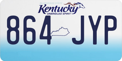 KY license plate 864JYP