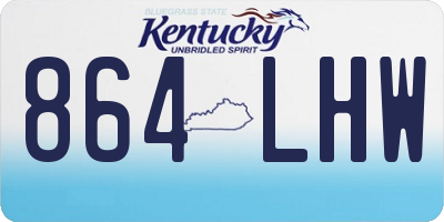 KY license plate 864LHW