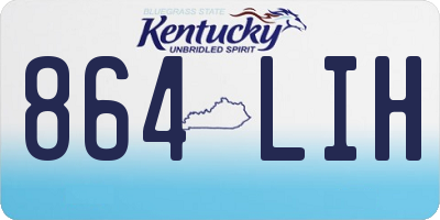 KY license plate 864LIH