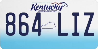 KY license plate 864LIZ
