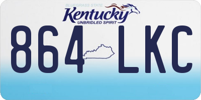 KY license plate 864LKC