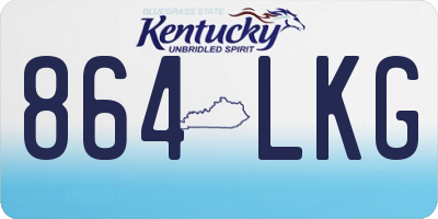 KY license plate 864LKG