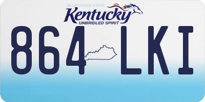 KY license plate 864LKI