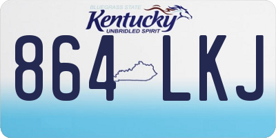 KY license plate 864LKJ