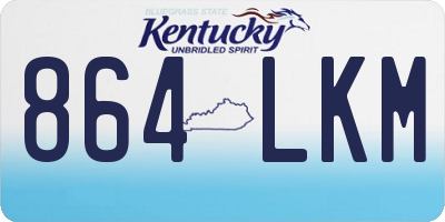 KY license plate 864LKM