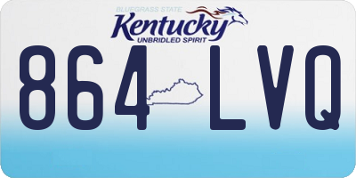 KY license plate 864LVQ