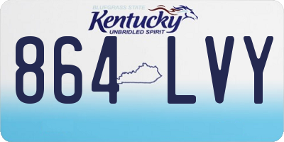 KY license plate 864LVY