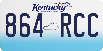 KY license plate 864RCC