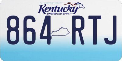 KY license plate 864RTJ